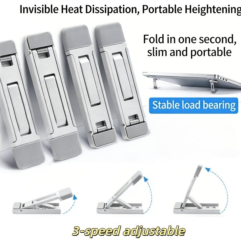 Laptop Ergonomic Accessories - 2pcs Portable Mini Invisible Notebook Stand