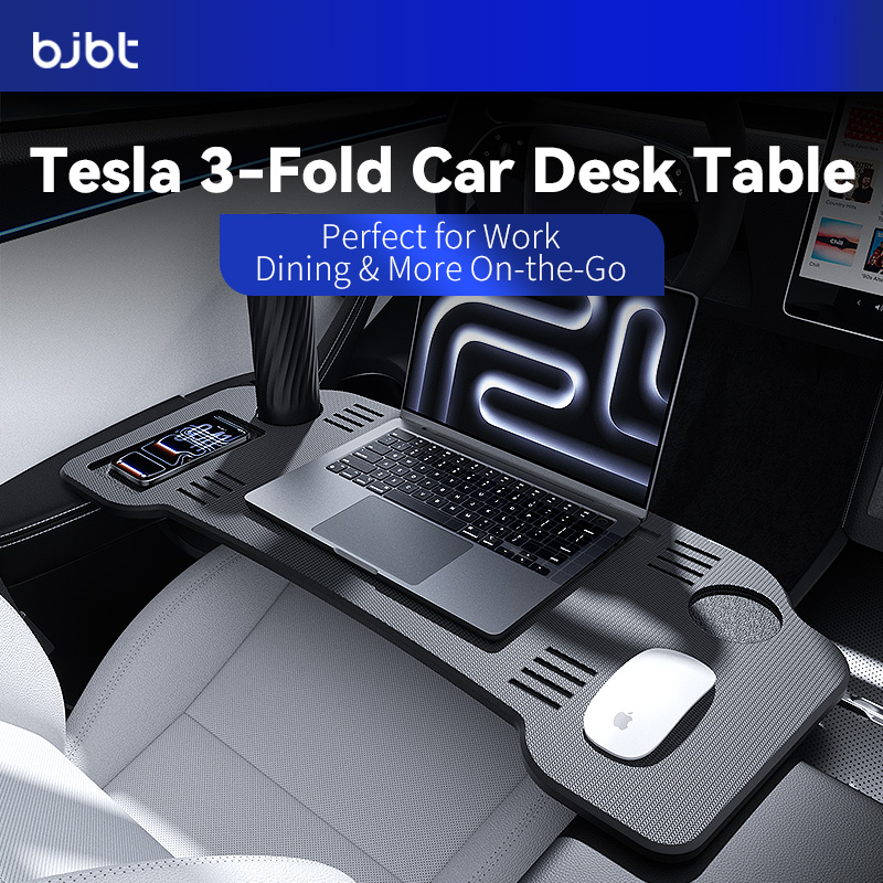 Laptop Ergonomic Accessories - BJBT Foldable Car Laptop Desk Upgraded