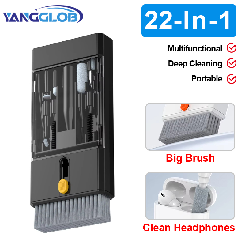 Screen Cleaning Kit - Black 22 in 1 Multi-Function Cleaning