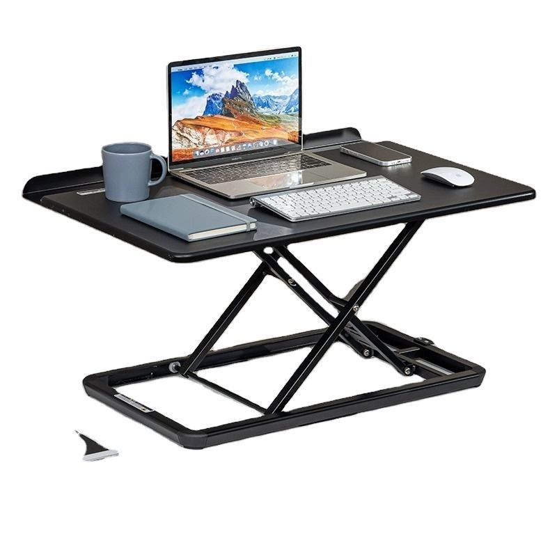 Laptop Stand Riser - Pneumatic Height Adjustable Standing Desk Riser