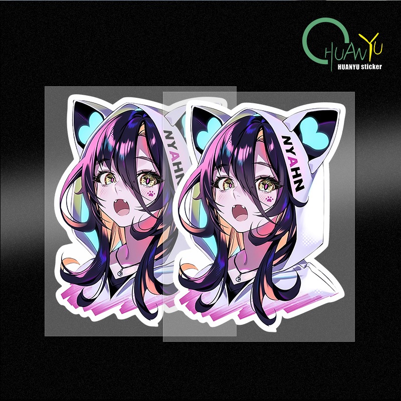 Laptop Accessories Girly - Future Style Cute Anime Girl Head