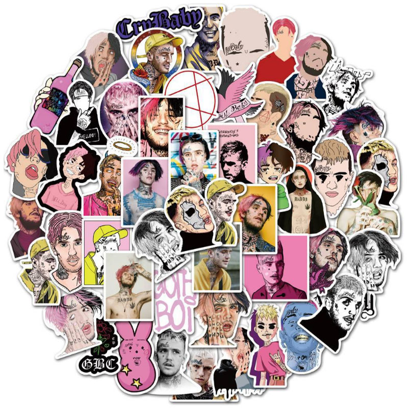 Laptop Accessories Girly - 10/30/50pcs American Rapper Lil Peep Graffiti