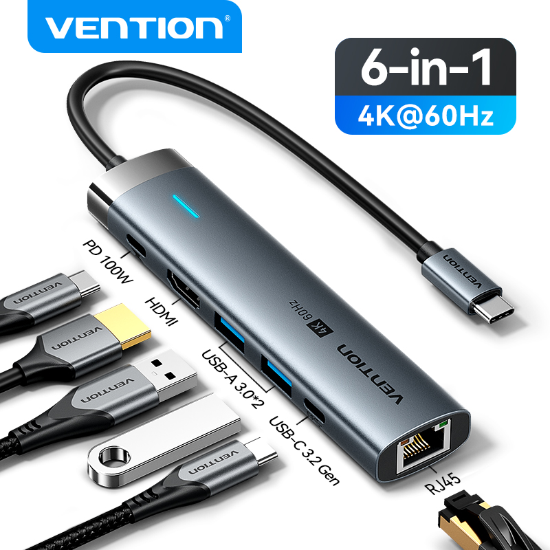 Apple Accessories Laptop - Vention USB C HUB Type C