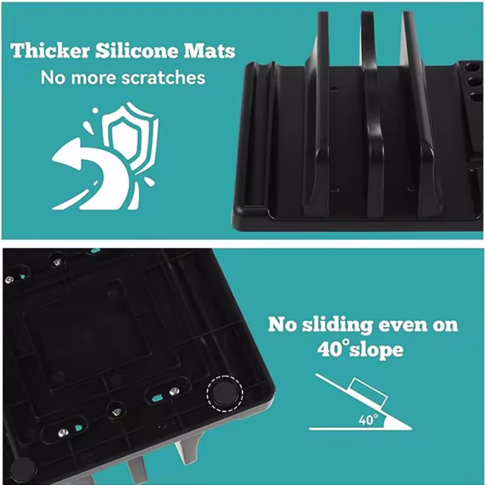 Single/Dual-Slot Vertical Lapt - Laptop Stand Riser 评论和价格