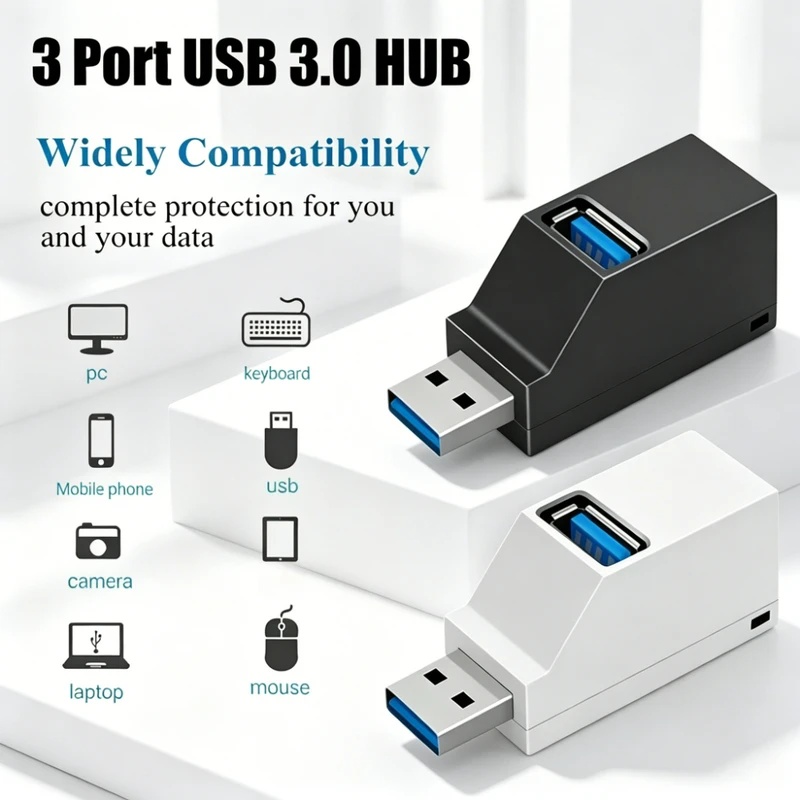 USB 3.0 2.0 Rotatable 3 Ports  - Laptop Accessories Macbook 评论和价格