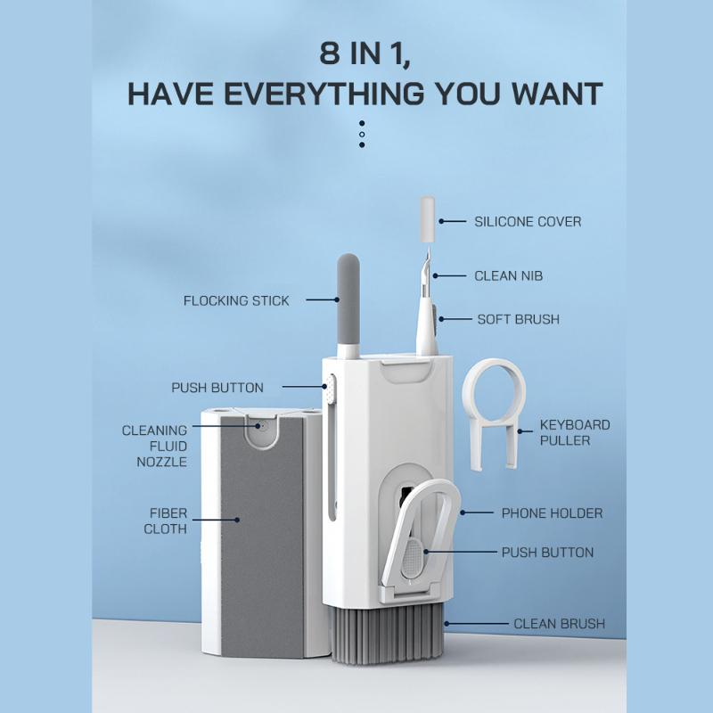 8 In 1 Cleaning Kit Keyboard C - Screen Cleaning Kit 评论和价格