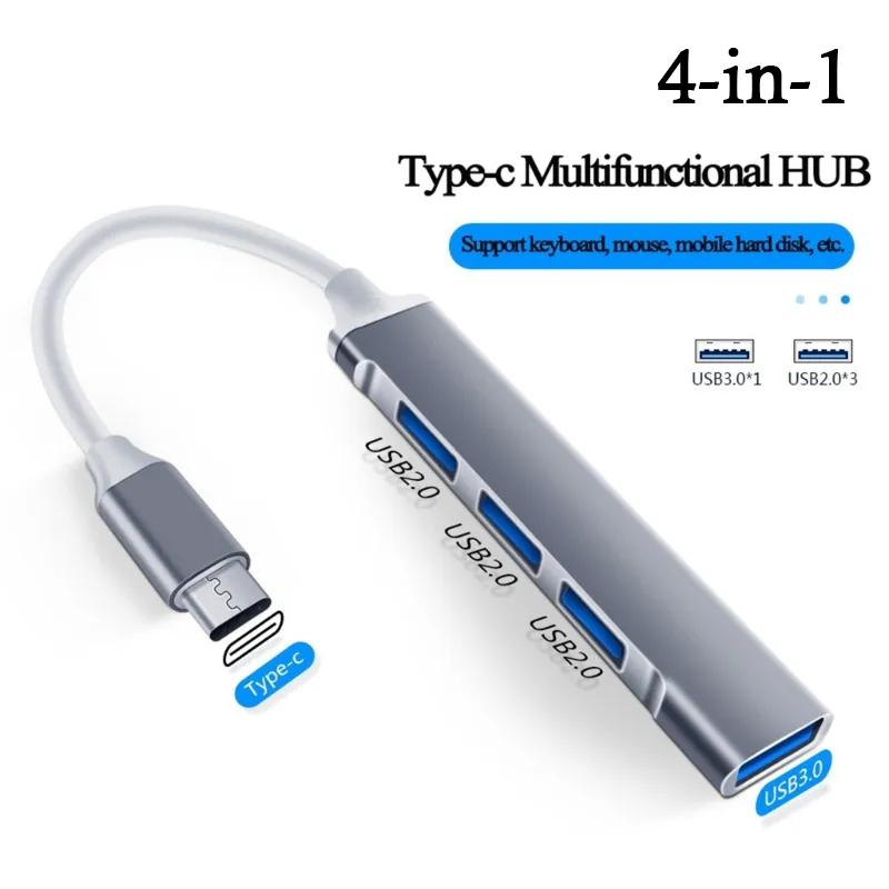 4-in-1 USB C HUB 3.0 Type C 3. - Laptop Accessories Macbook 评论和价格