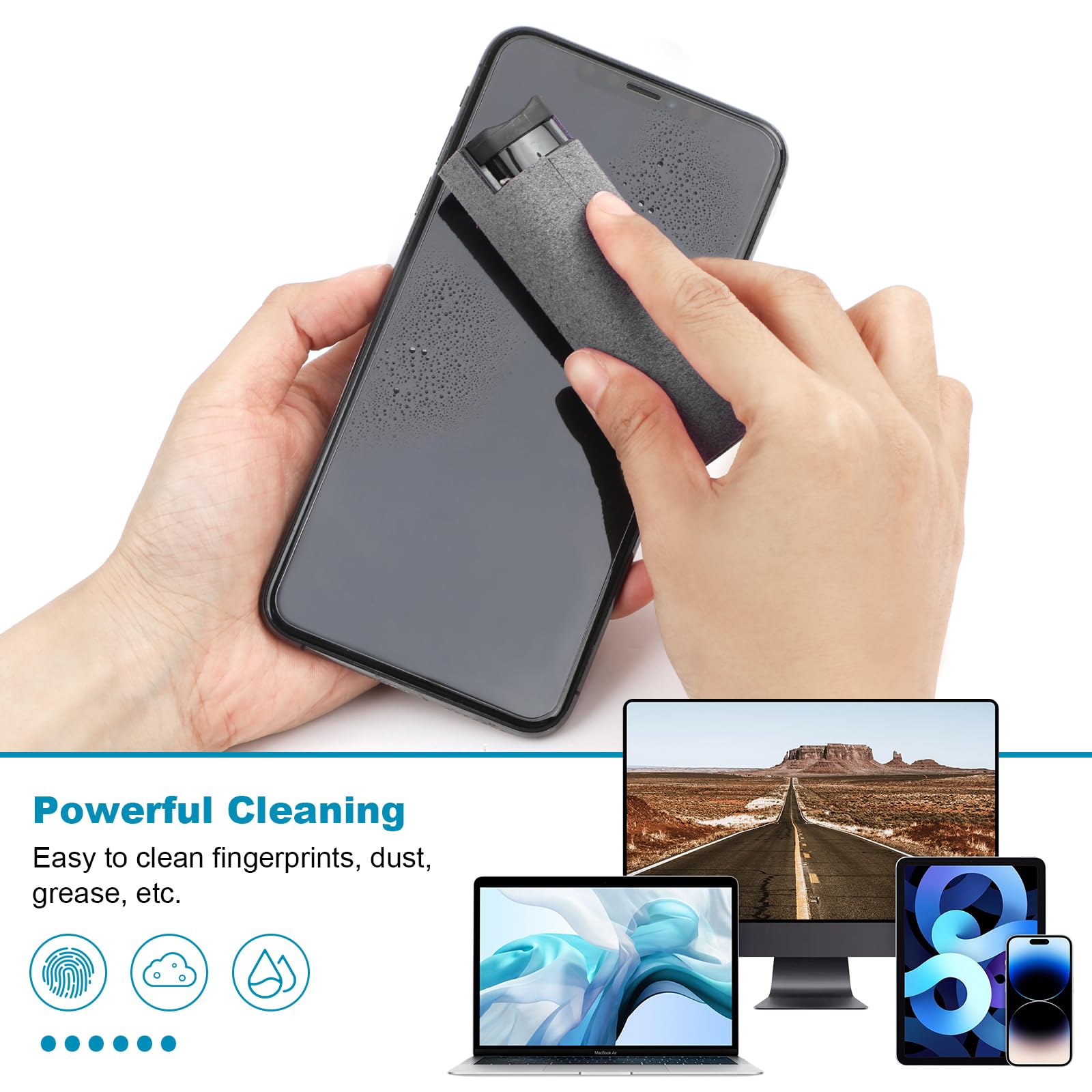 2-in-1 Mobile Phone Screen Spr - Screen Cleaning Kit 评论和价格