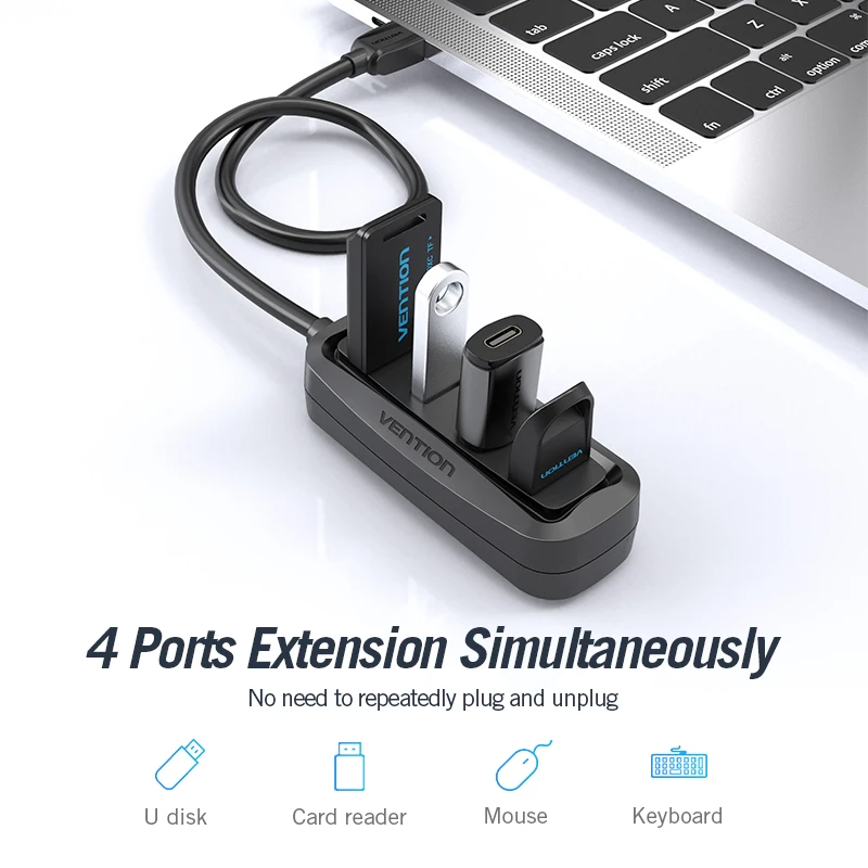 Vention USB 2.0 HUB 4 Port wit - Laptop Accessories Macbook 评论和价格