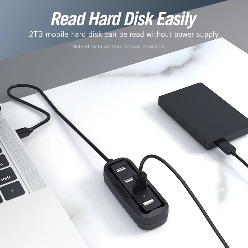 Vention USB 2.0 HUB 4 Port wit - Laptop Accessories Macbook 评论和价格