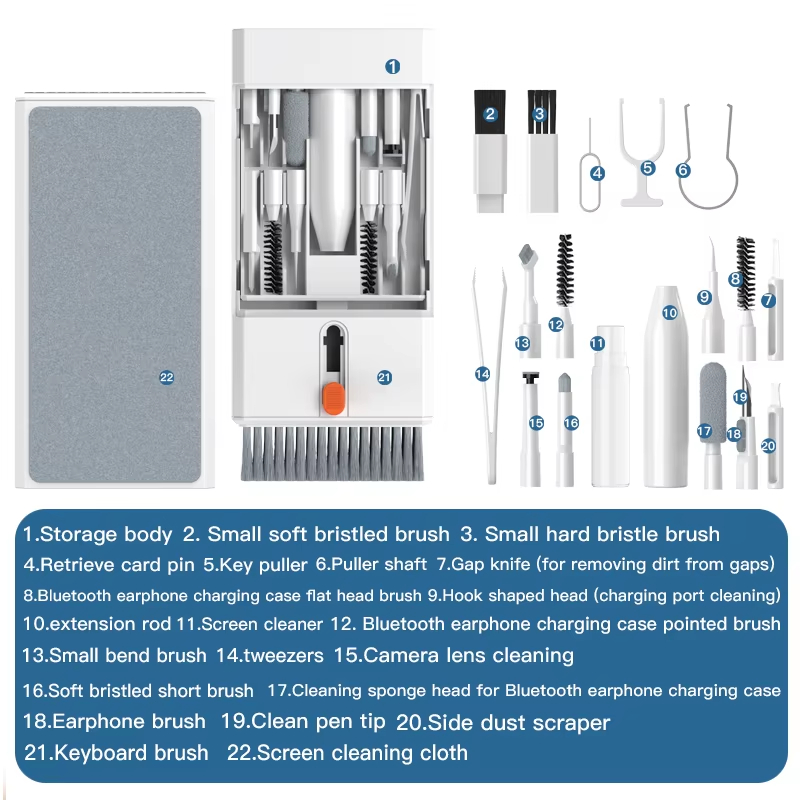 Black 22 in 1 Multi-Function C - Screen Cleaning Kit 评论和价格