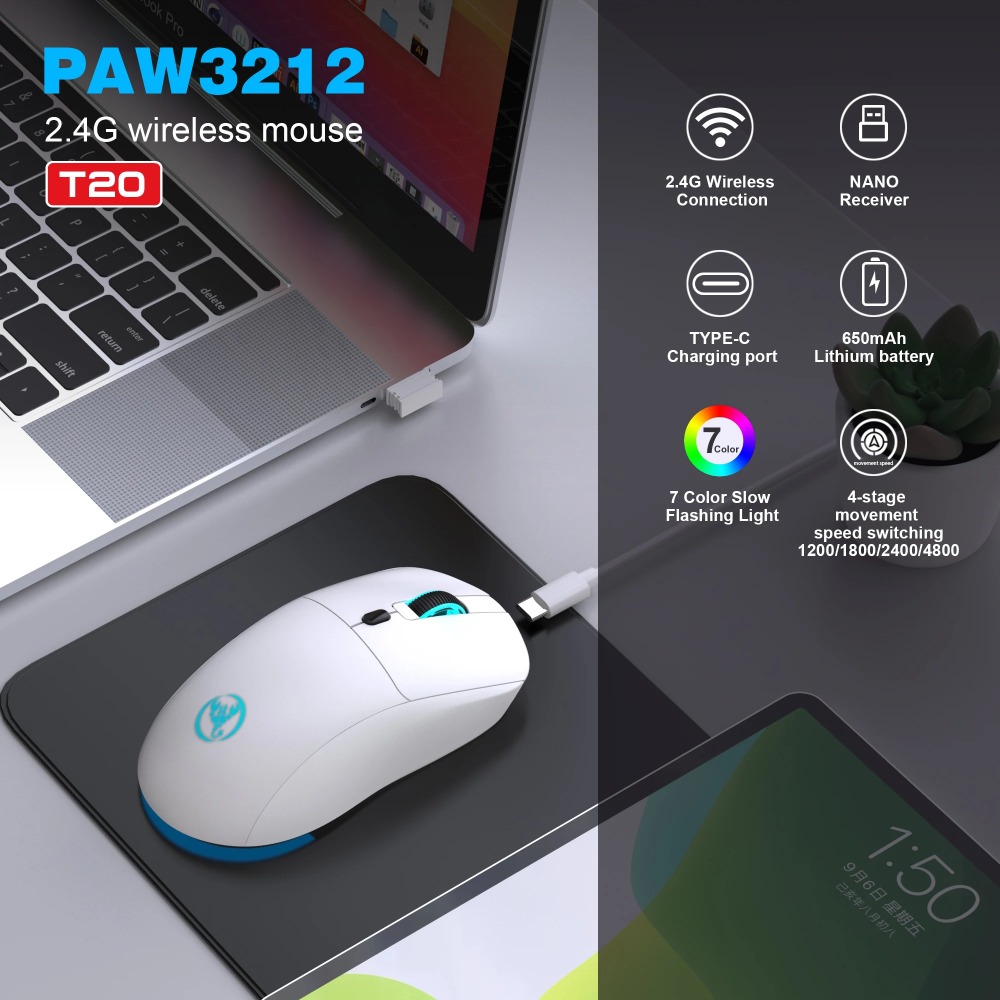 2.4G Wireless Rechargeable Mou - Laptop External Accessories 评论和价格