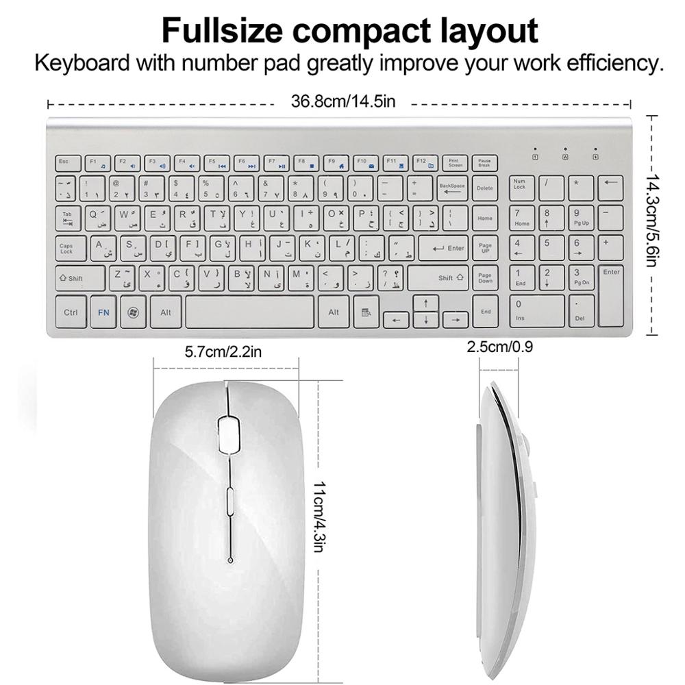 Arabic Enghish Character Slim  - Laptop External Accessories 评论和价格