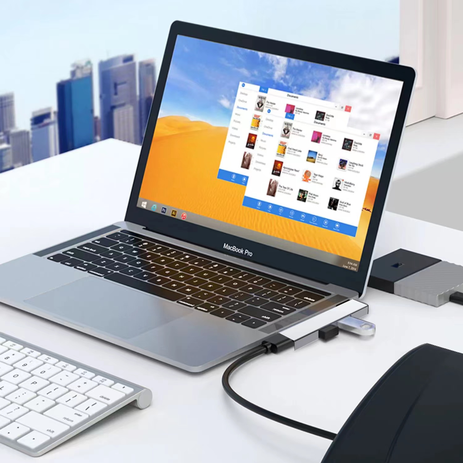 USB C HUB 3.0 Type C 3.1 3 Por - Apple Accessories Laptop 评论和价格