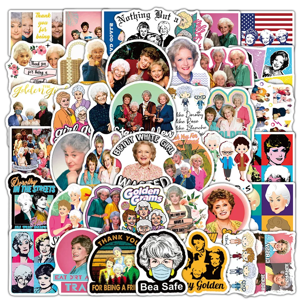 50PCS TV SHOW The Golden Girls - Laptop Accessories Girly 评论和价格