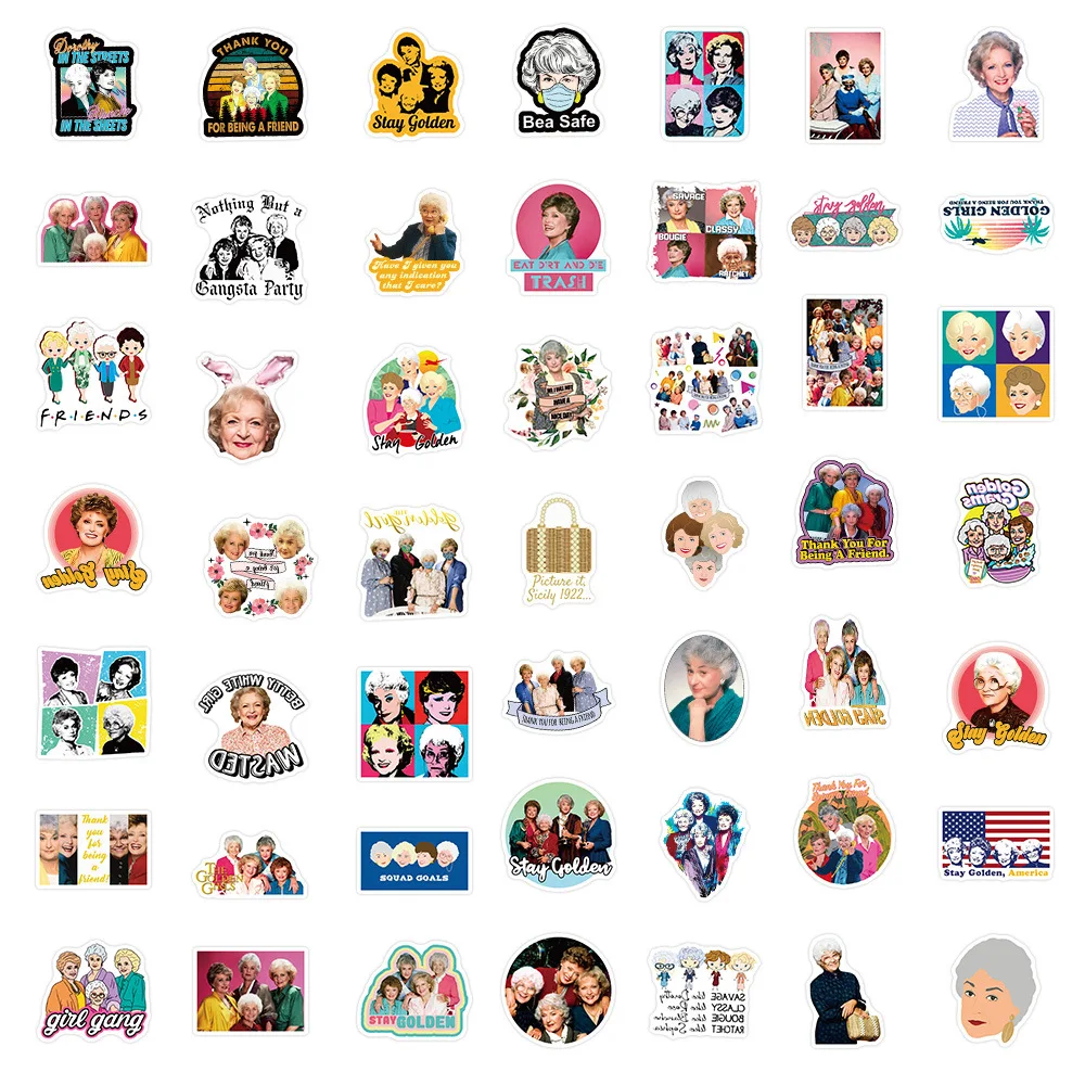 50PCS TV SHOW The Golden Girls - Laptop Accessories Girly 评论和价格