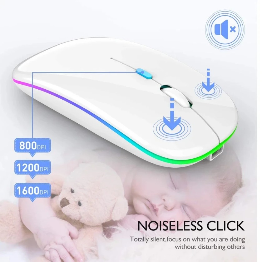 Rechargeable Silent Wireless M - Laptop External Accessories 评论和价格
