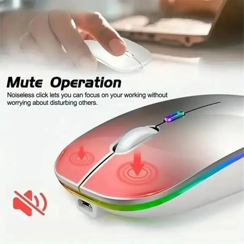 Rechargeable Silent Wireless M - Laptop External Accessories 评论和价格
