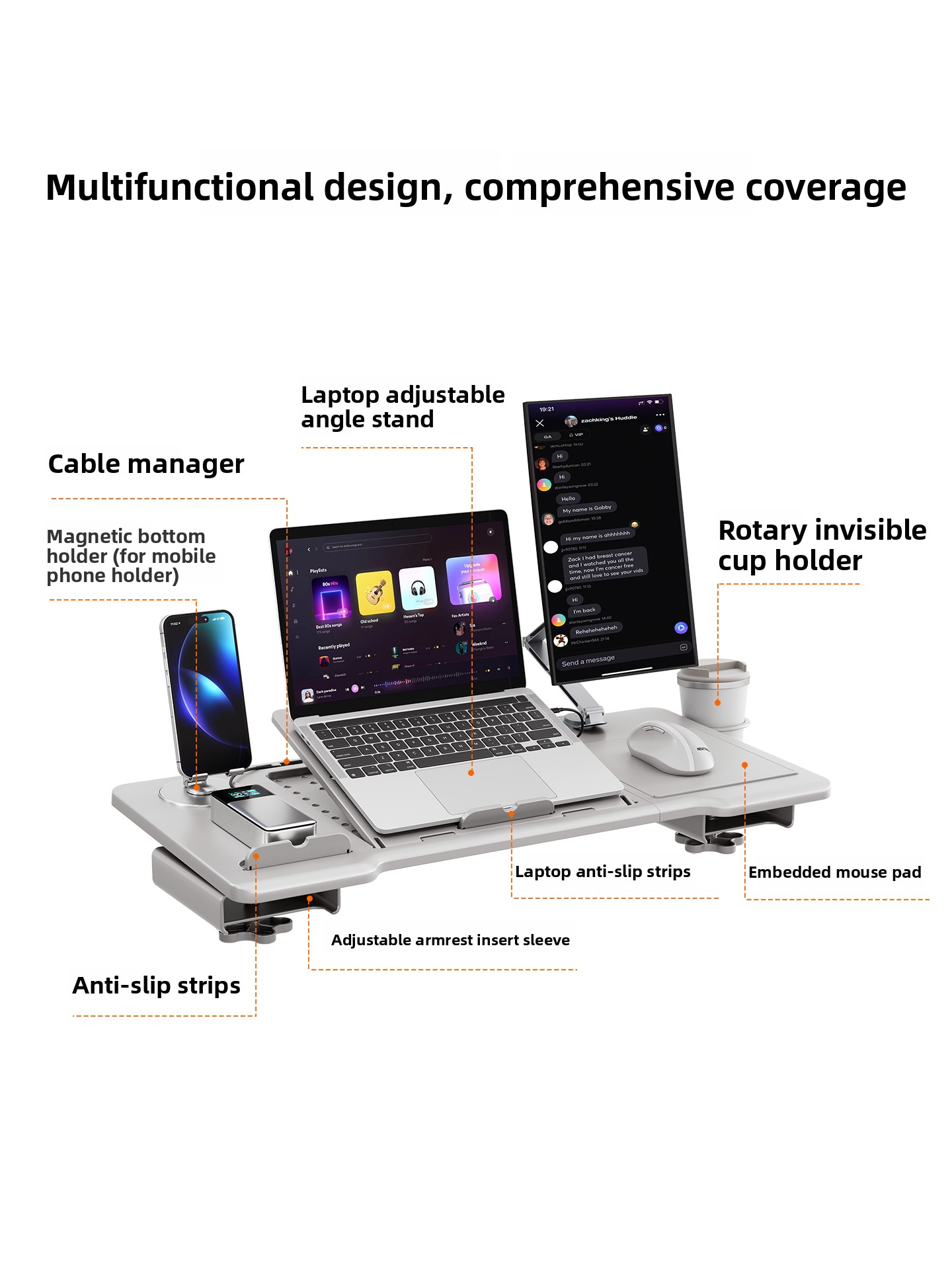 Ergonomic Chair Armrest Desk A - Laptop Ergonomic Accessories 评论和价格