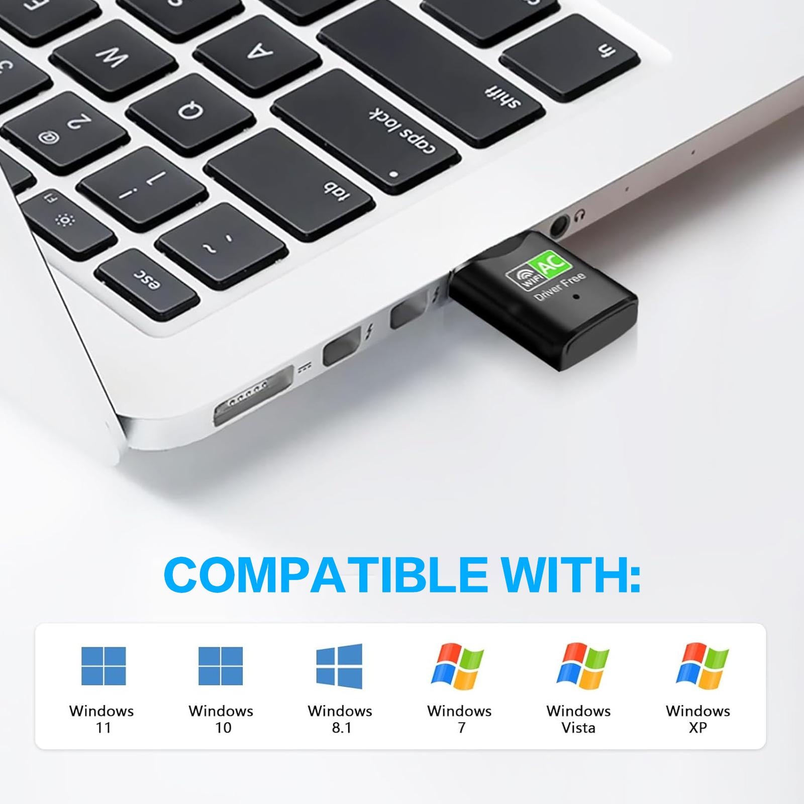 AC600 USB WiFi Adapter, Dual B - Laptop Ergonomic Accessories 评论和价格