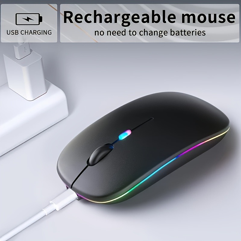 Wireless Rechargeable Mouse Wi - Laptop External Accessories 评论和价格