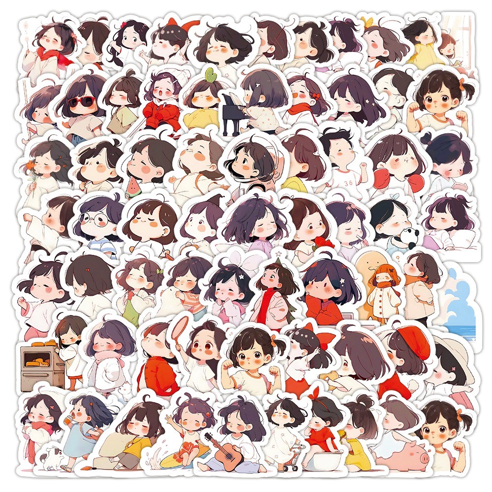 103 Pcs Lazy Girl Style Sticke - Laptop Accessories Girly 评论和价格