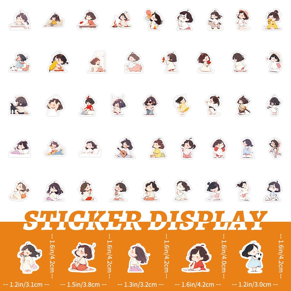 103 Pcs Lazy Girl Style Sticke - Laptop Accessories Girly 评论和价格