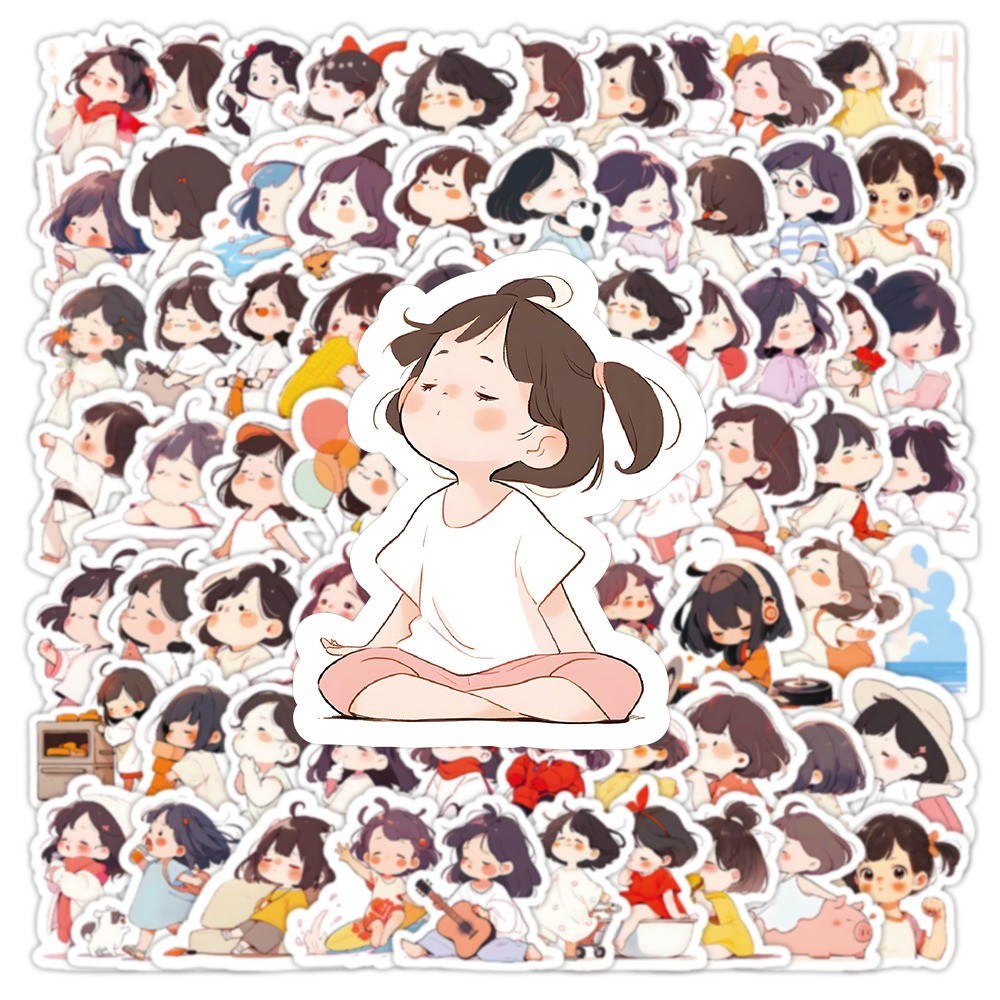 103 Pcs Lazy Girl Style Sticke - Laptop Accessories Girly 评论和价格