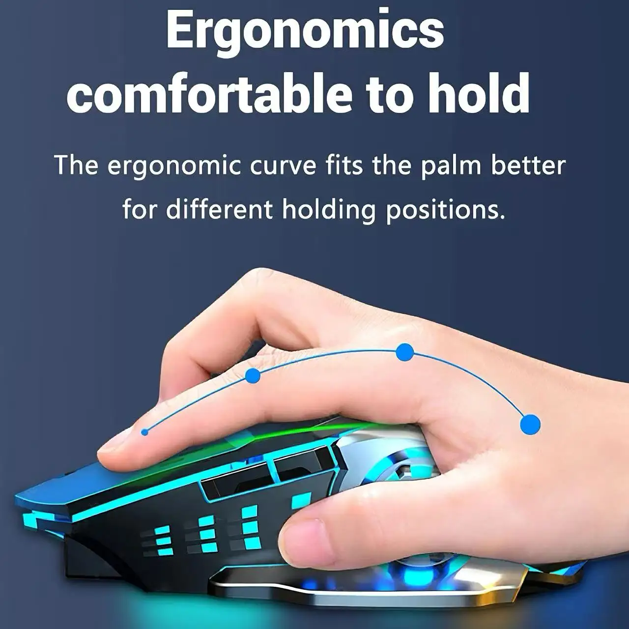 Wireless Gaming Mouse Bluetoot - Laptop External Accessories 评论和价格